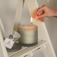 Candle - Large Diamond - Midnight Grey - The Little Wax Company - Handmade Wax Melts & Candles, Reed Diffusers & Room Sprays made with Soy Wax in Dublin, ireland