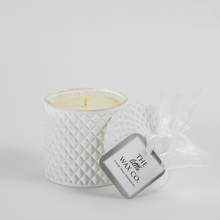 Candle - Diamond - Matte White - The Little Wax Company - Handmade Wax Melts & Candles, Reed Diffusers & Room Sprays made with Soy Wax in Dublin, ireland