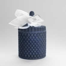 Candle - Large Diamond - Navy Blue - The Little Wax Company - Handmade Wax Melts & Candles, Reed Diffusers & Room Sprays made with Soy Wax in Dublin, ireland
