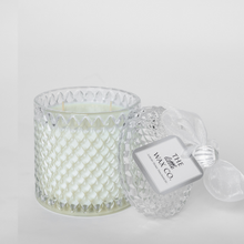 Candle - Large Diamond - Pearl Clear - The Little Wax Company - Handmade Wax Melts & Candles, Reed Diffusers & Room Sprays made with Soy Wax in Dublin, ireland